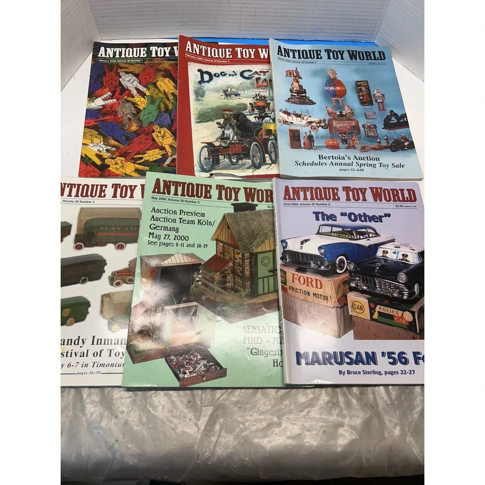 Antique Toy World Magazine Collection 2000 12 Issues Vintage Toy Collector Hobby